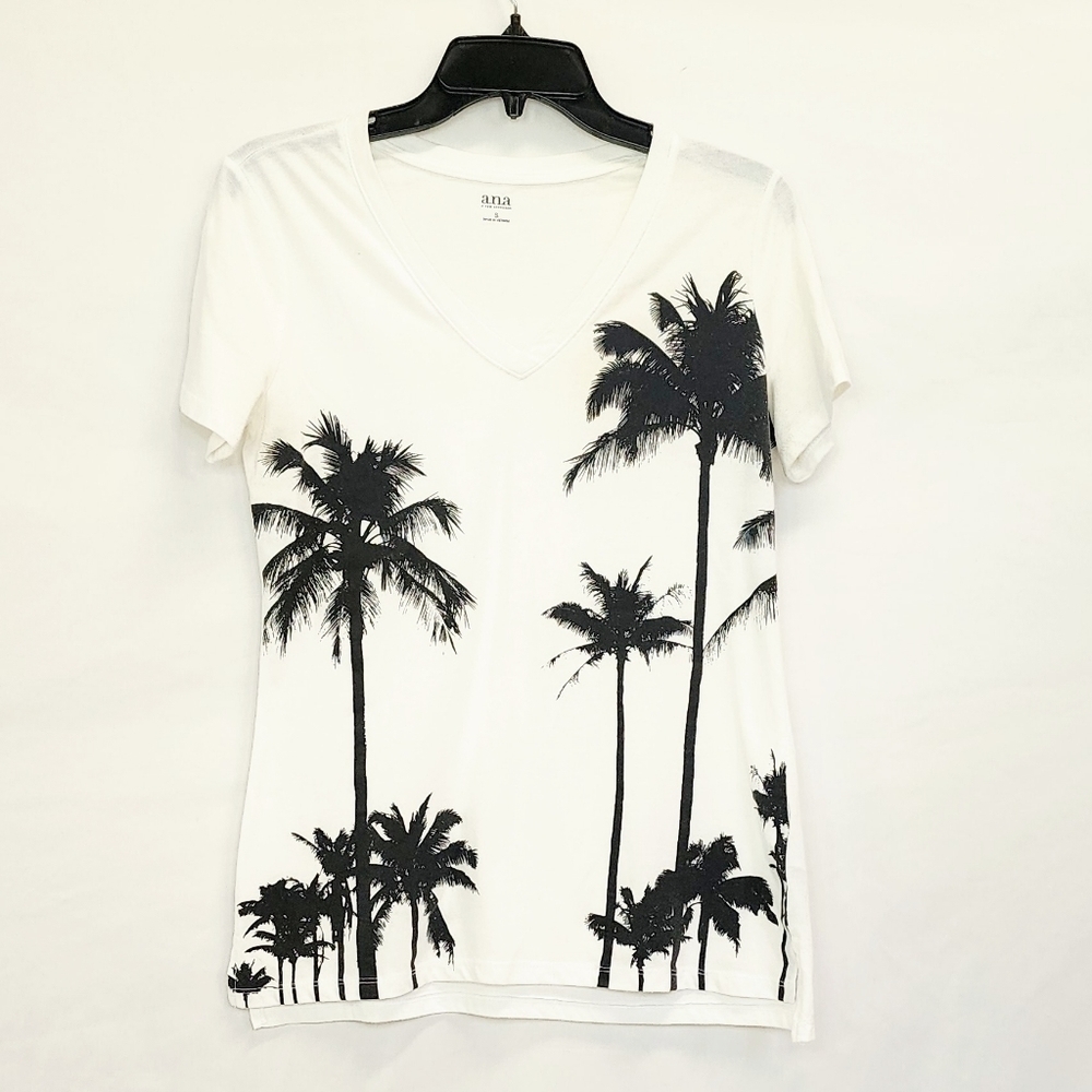 A.n.a Palm Tree Print Graphic Tee